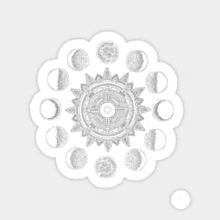 Mandala Moon Phases Sticker